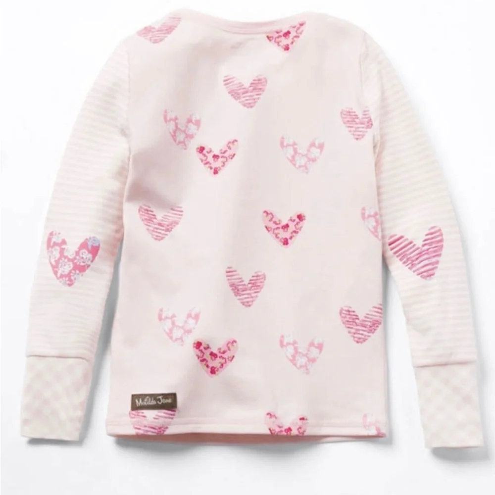 ❌SOLD 💕NWT Matilda Jane Hearts « Fairy Dust Allover » Pajamas Girl's Size 14 - Picture 3 of 9